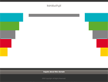Tablet Screenshot of karaluch.pl