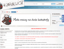 Tablet Screenshot of karaluch.com.pl